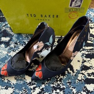 Ted Baker Blue and Red Heels Elegant Design
